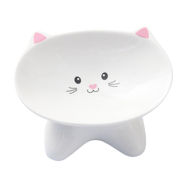 Ceramic Small Cat Face Shape, Food Bowl Cat Bowl, Easy To Clean