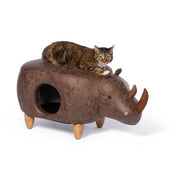 Rhinoceros Ottoman Cat Hideout